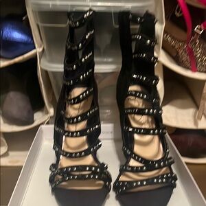 Black Strappy Women's Sandals